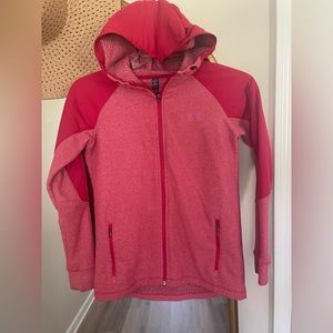 Under Armour Women’s Heathered Red Cold Gear Activewear Jacket | SZ XS